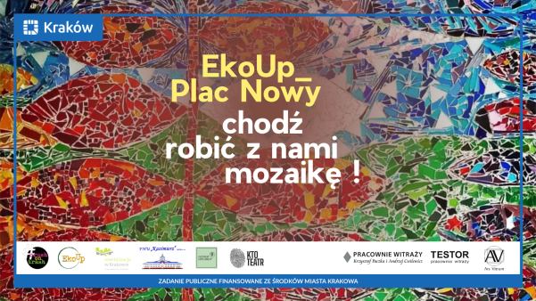 EkoUp_Plac Nowy – wspólnotowa mozaika upcyklingowa na targowisku miejskim
