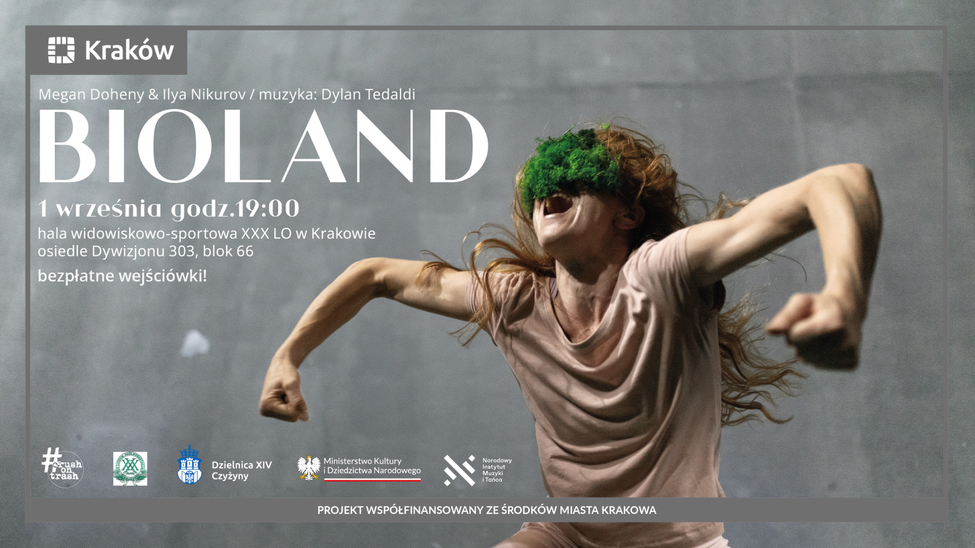 Fundacja Crush On Trash i XXX LO w Krakowie zapraszają na prezentację spektaklu „BIOLAND”